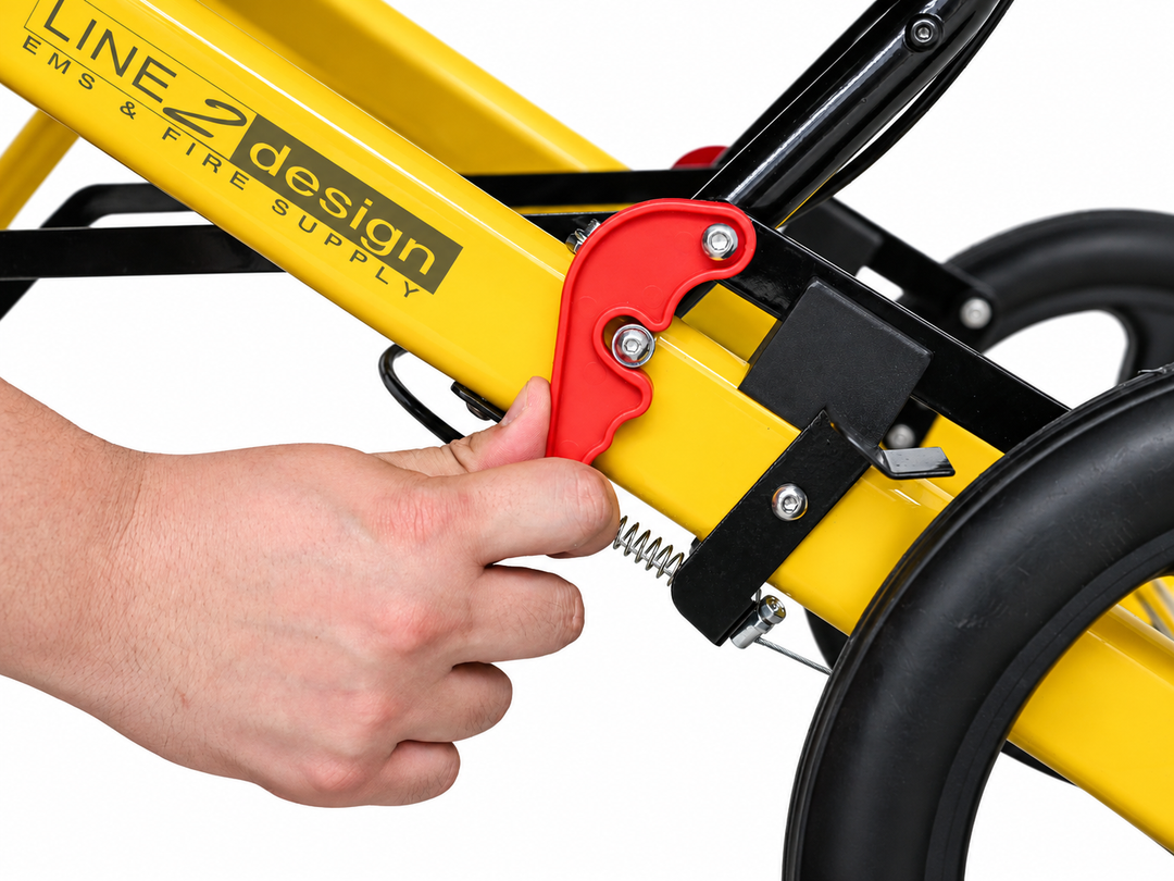 LINE2design Transport Mobility Chair-Portable Lightweight Foldable Telescopic Handle