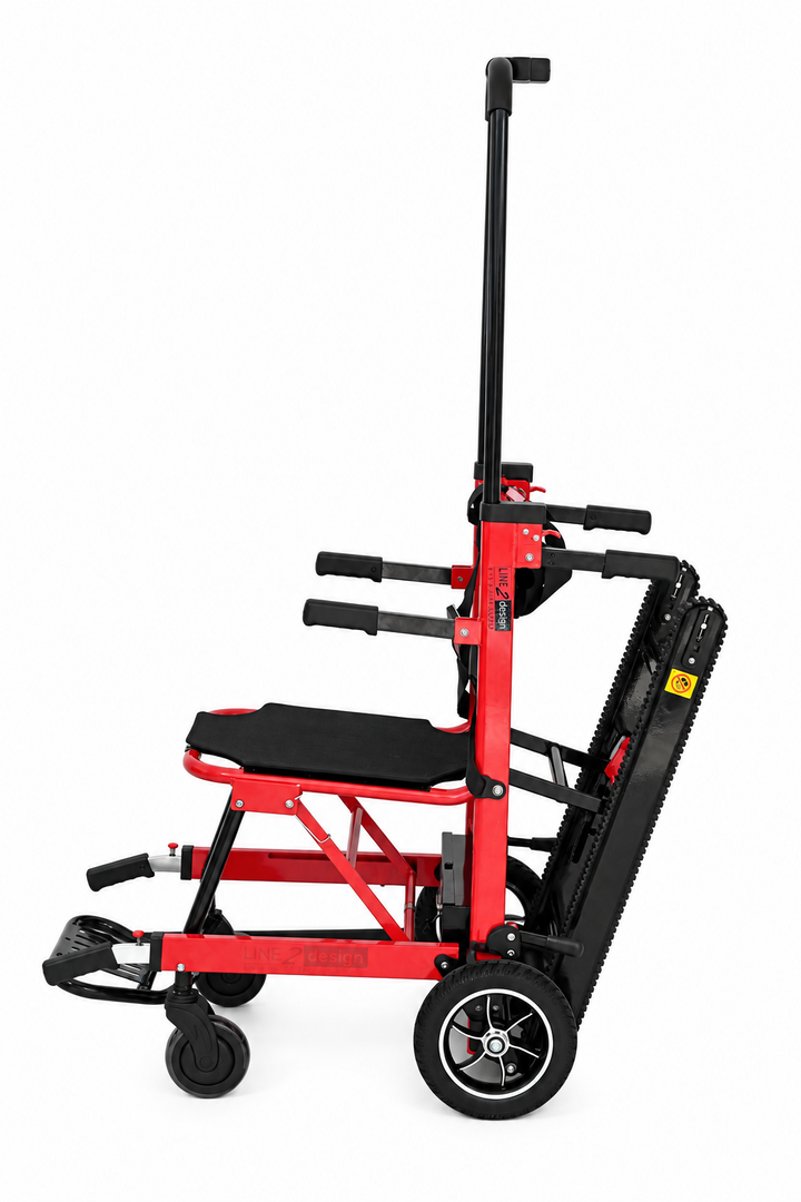 LINE2design-USA-Motorized Mobile Stair Lift Climber - Red