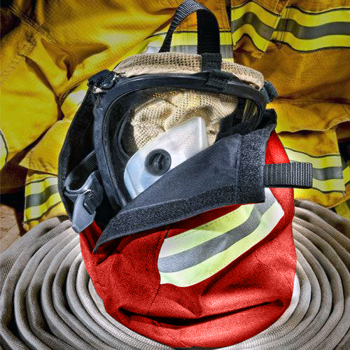 SCBA Airmask Bag, Respirator Bag with Fleece Lining - Red – LINE2EMS