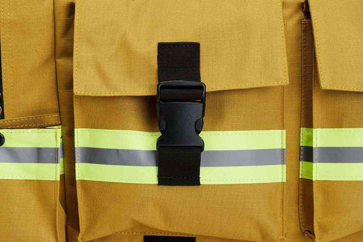 LINE2design Firefighter Turnout Gear Bag XXL – Red With Yellow Reflective Trim