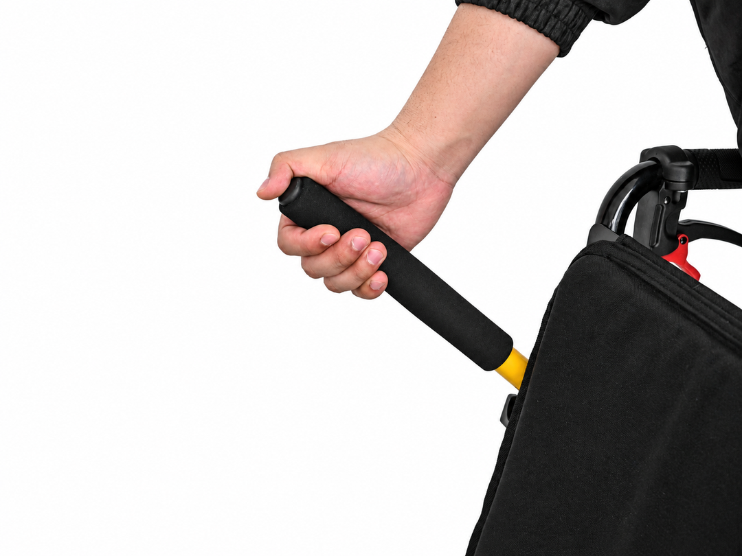 LINE2design Transport Mobility Chair-Portable Lightweight Foldable Telescopic Handle