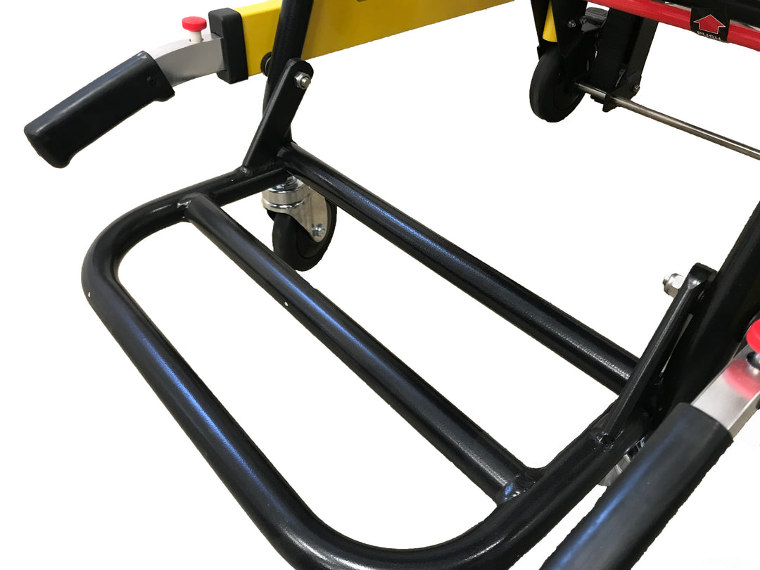 LINE2design-USA-Deluxe Heavy Duty Emergency Medical Evacuation Stair Chair - 4 Wheel in Yellow