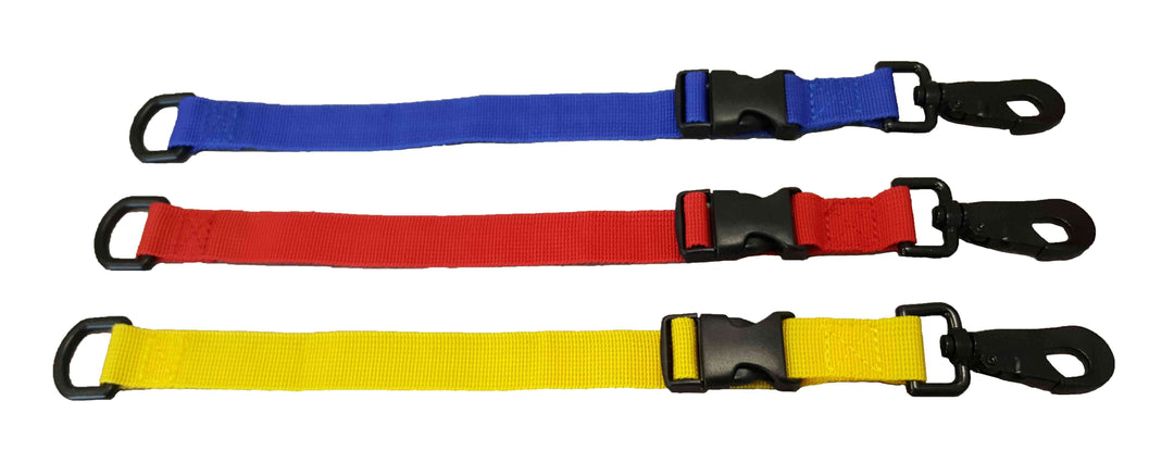LINE2design GloveLeash2 w/Quick Pull D-Ring, Blue