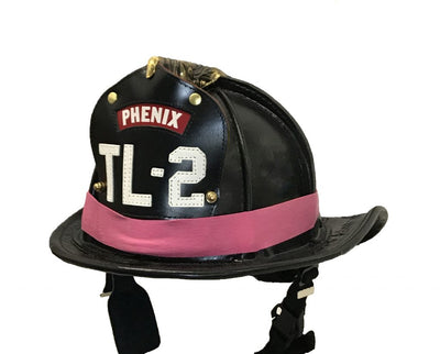 LINE2design Pink Rubber Firefighter Helmet Band 3PK