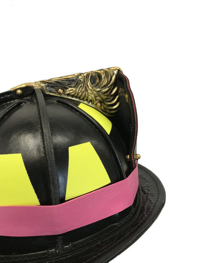 LINE2design Pink Rubber Firefighter Helmet Band 3PK